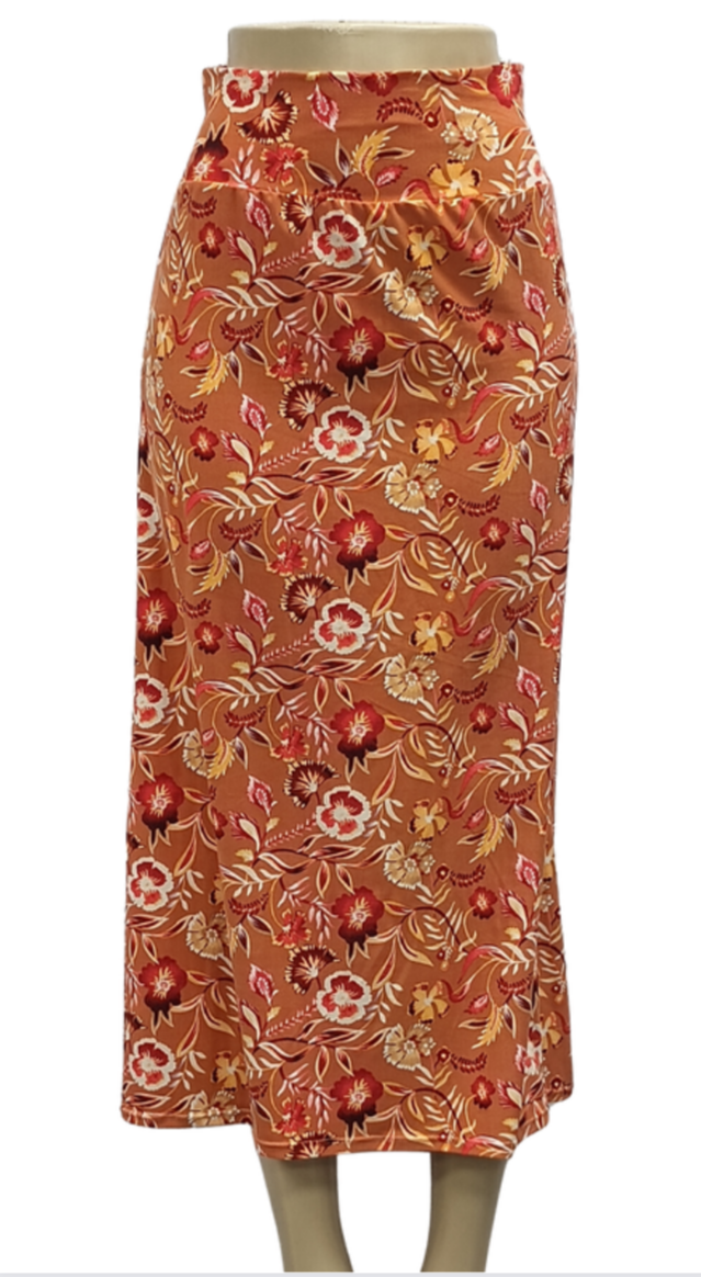 Handmade Floral Women's Midi Skirts