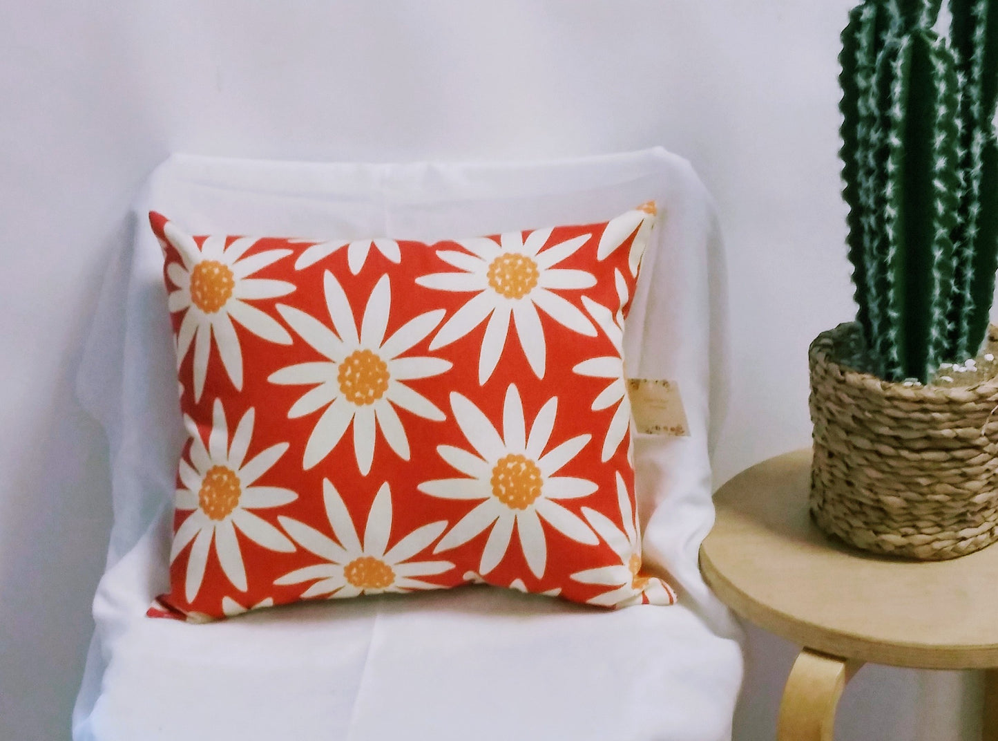 Cushion pillow cover Cotton Square Throw Pillow Sofa Cushion floral - Little N Kute Boutique