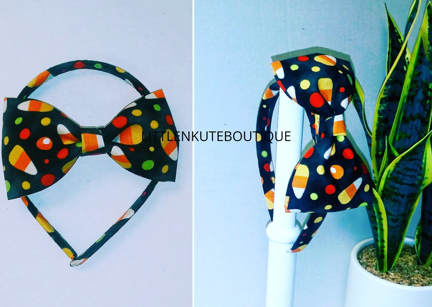 Interchangeable Candy Cone Headband w/ Matching Bow - Little N Kute Boutique