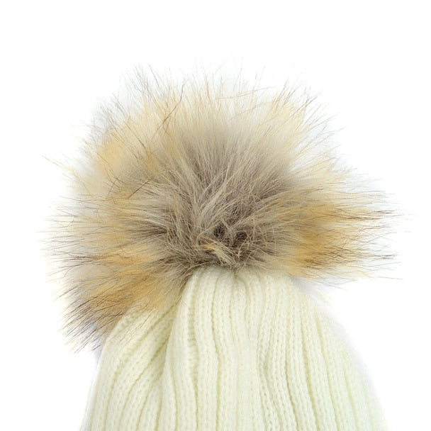 Winter Warm Wool Hat H G-Stone Collection Beanies Women's and Kids Warm Caps - Little N Kute Boutique
