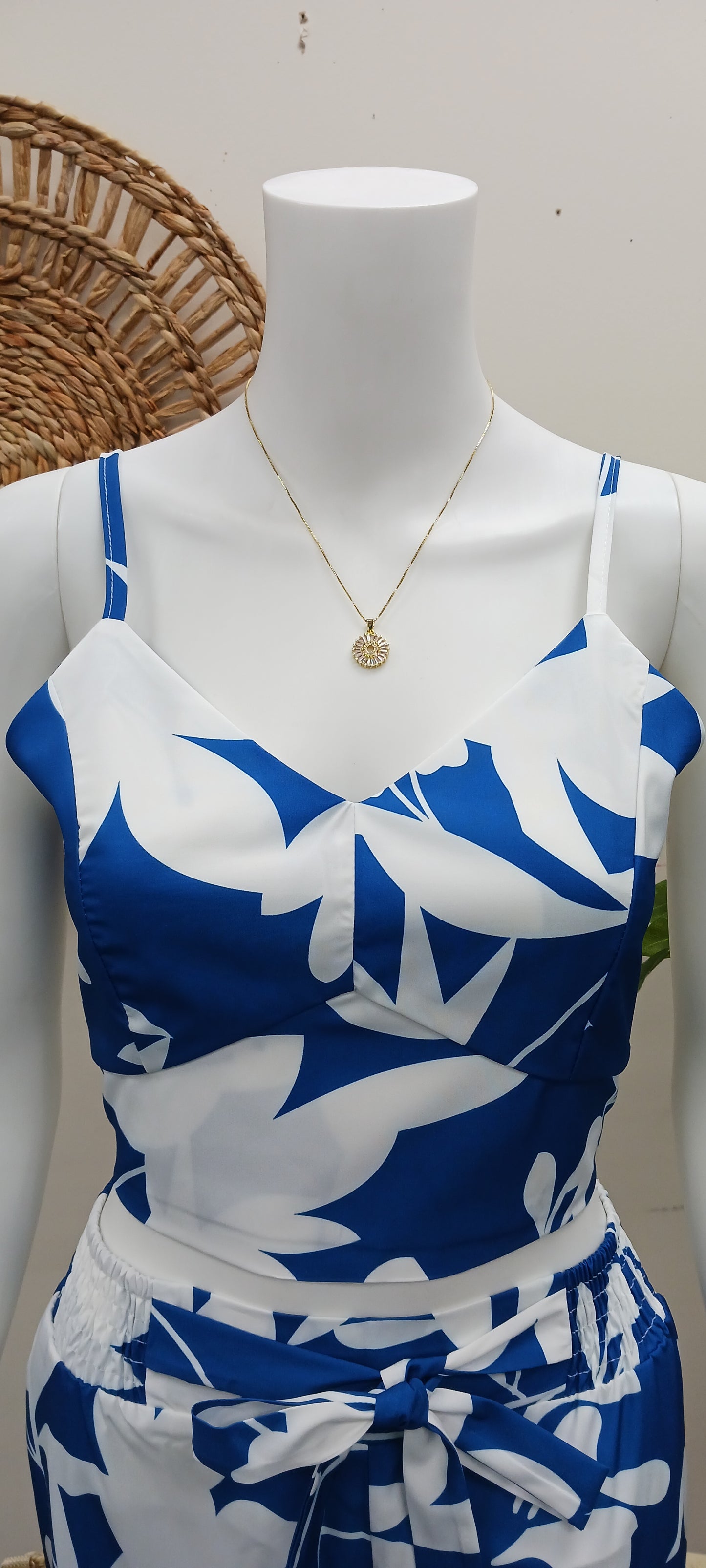 Blue White  Pant Suit For Women