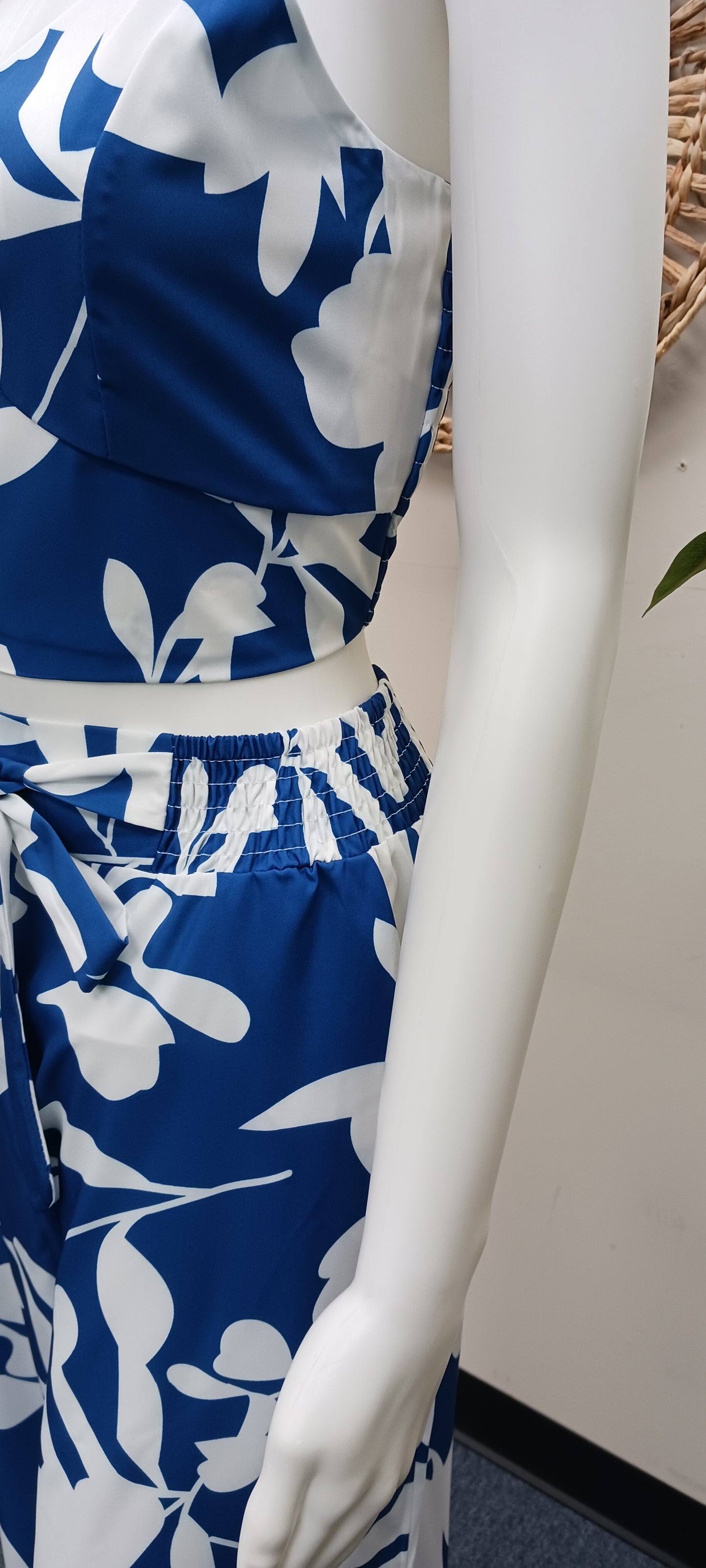 Blue White  Pant Suit For Women