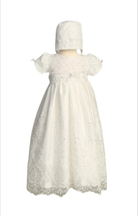 Baby Girls Baptism Embroidred  Baptism Gown Sofia
