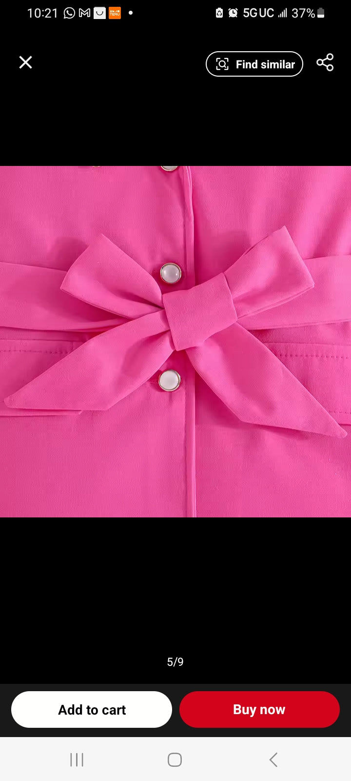 Girls  Butterfly Sleeves  Blazer Top and Matching Pants Set