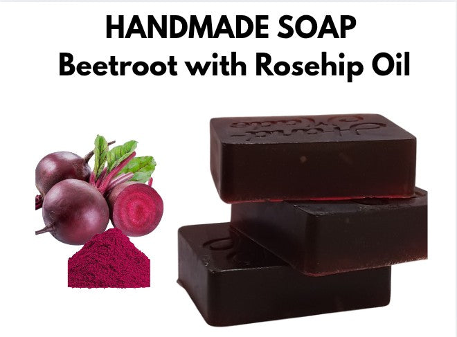 Beetroot and Rosehip Oil Soap  Bar