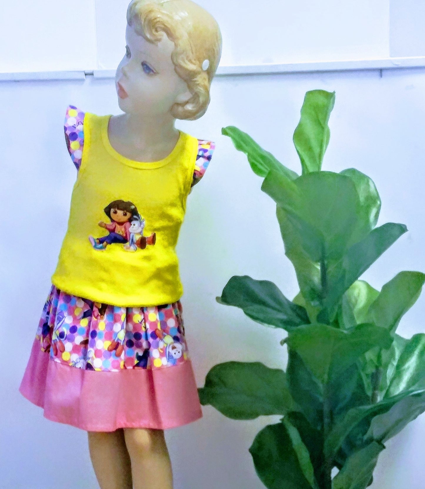 Girl's 2-piece Skirt Set Toddler Shirt With Matching Skirt  Size 4 -5 T   HM 001 - Little N Kute Boutique