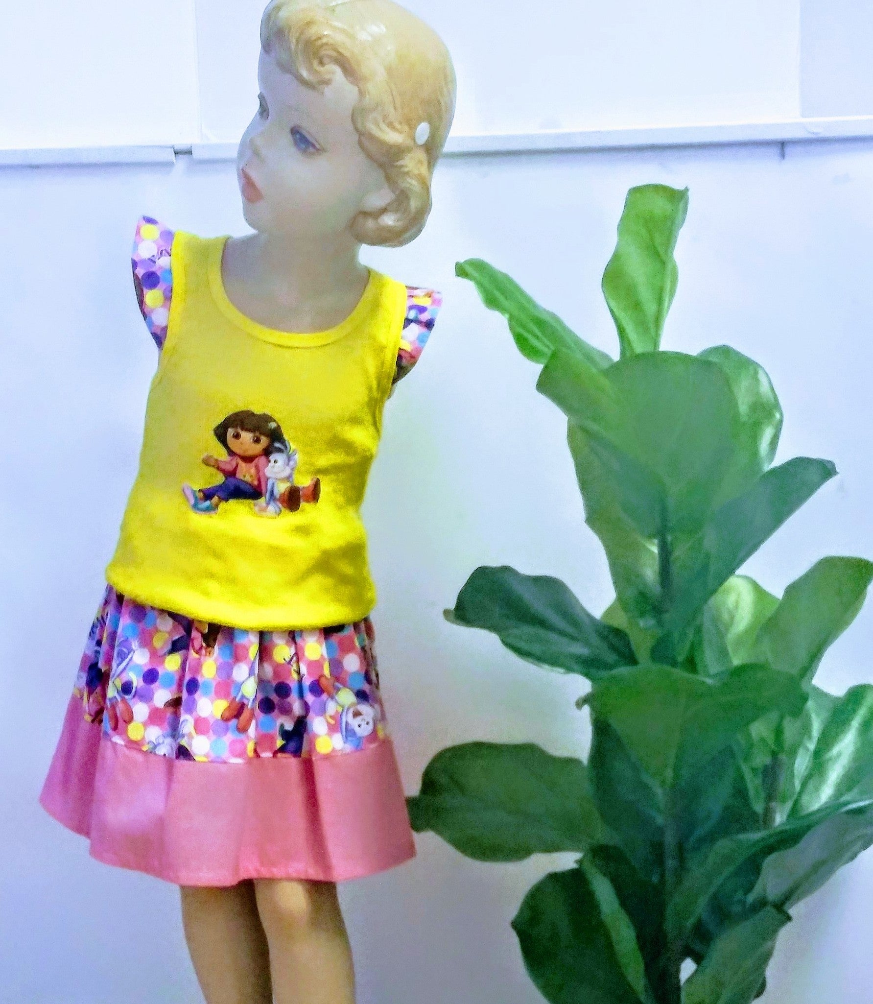 Girl's 2-piece Skirt Set Toddler Shirt With Matching Skirt  Size 4 -5 T   HM 001 - Little N Kute Boutique