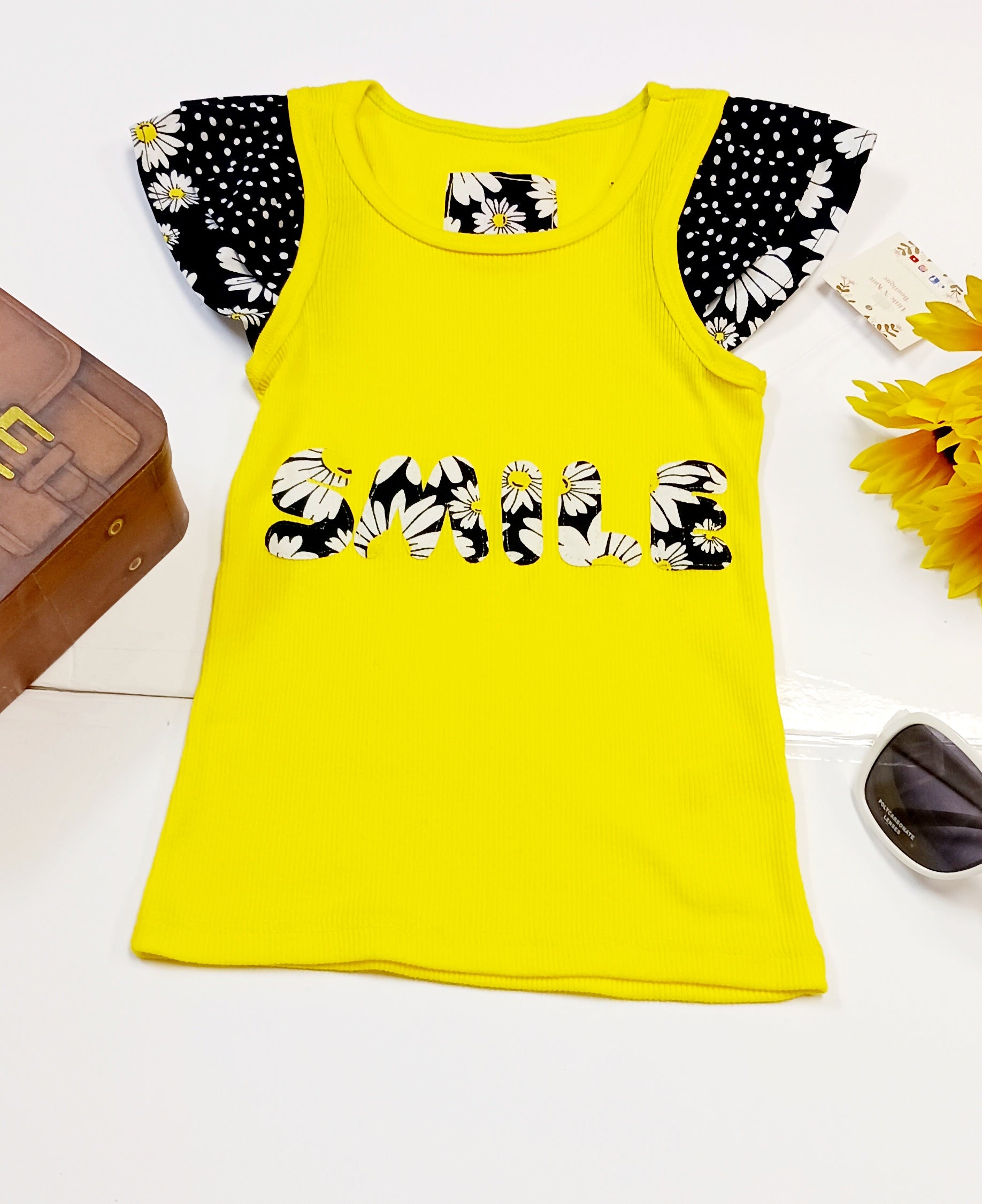 Daisy Girl's 2-piece Skirt  Set Outfit - Little N Kute Boutique