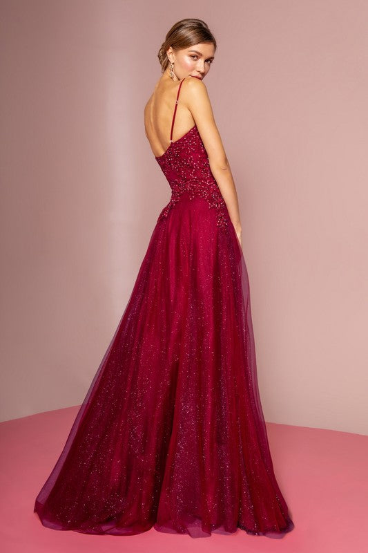 Beaded Ball Gown - Little N Kute Boutique
