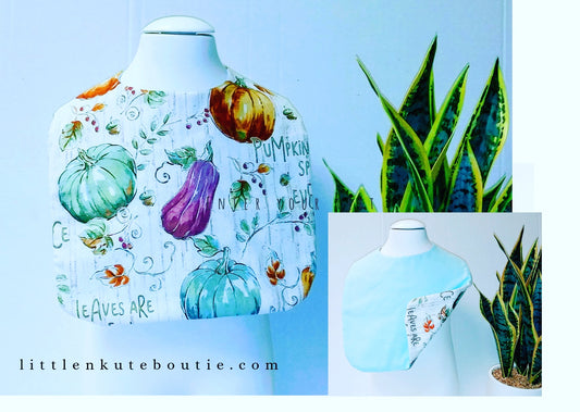 Handmade Boutique Style Baby Reversible Bib - Little N Kute Boutique