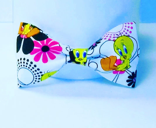 4" Toddler Girl /Adult Tweety Bird Fabric Hair Bow - Little N Kute Boutique