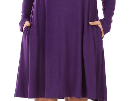 Flared Dress with Side Pockets - Little N Kute Boutique