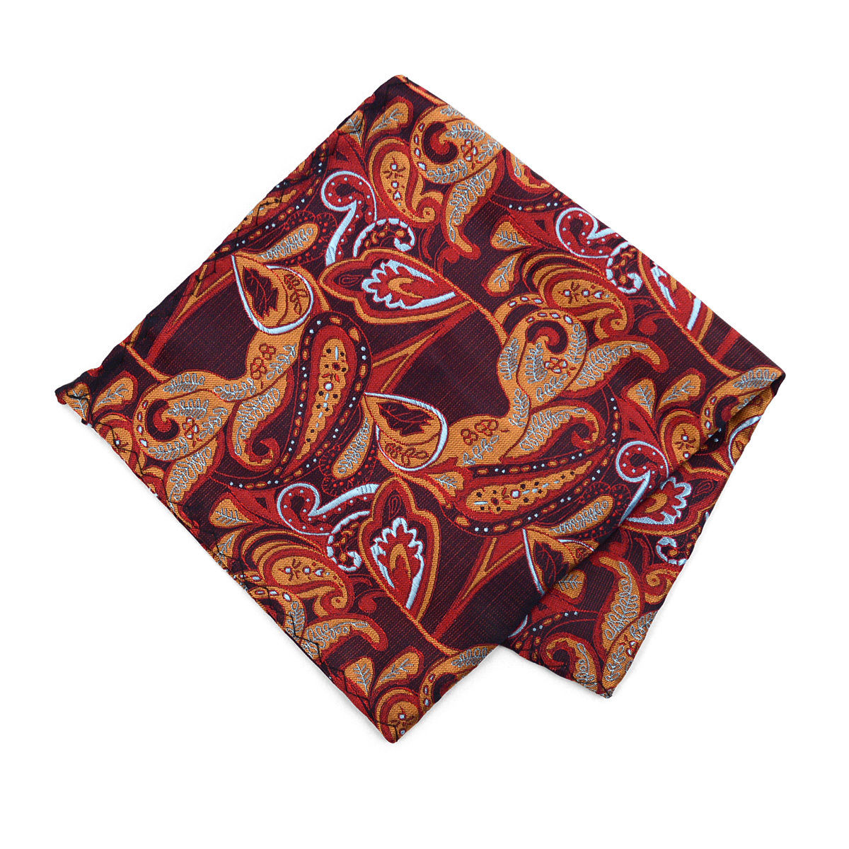 Men's Paisley  Banded Bow Tie, Matching Hanky & Lapel Pin Set - Little N Kute Boutique