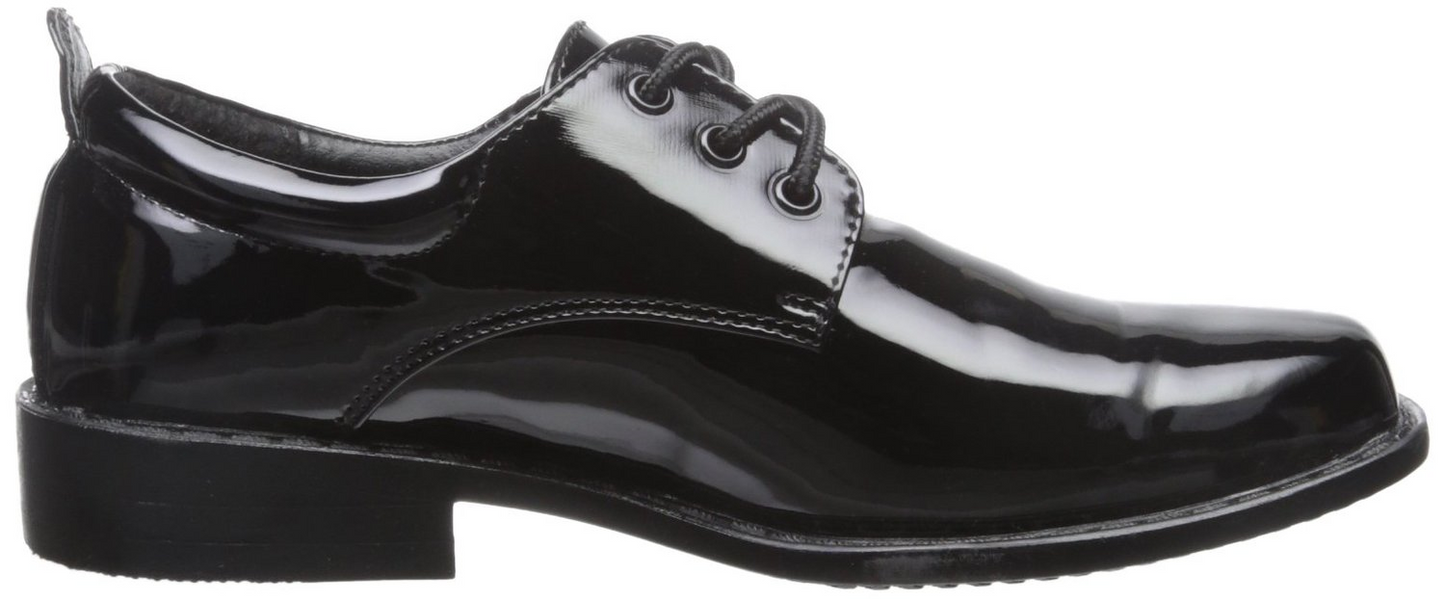 Boys White Patent Oxford Shoes BS-002 - Little N Kute Boutique